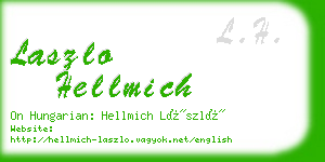 laszlo hellmich business card